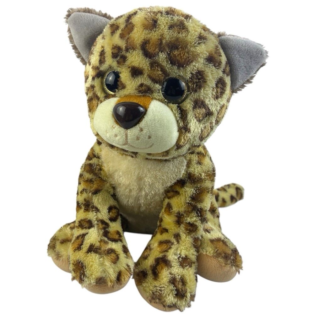 Winkeez MVP Leopard Plush 11" Spotted Stuffed Animal Toy 2017 Sparkle Big Eyes